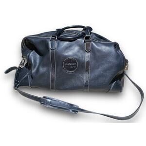 Roots Canada Mission To Mars Leather Duffel Bag Black Large Read Description